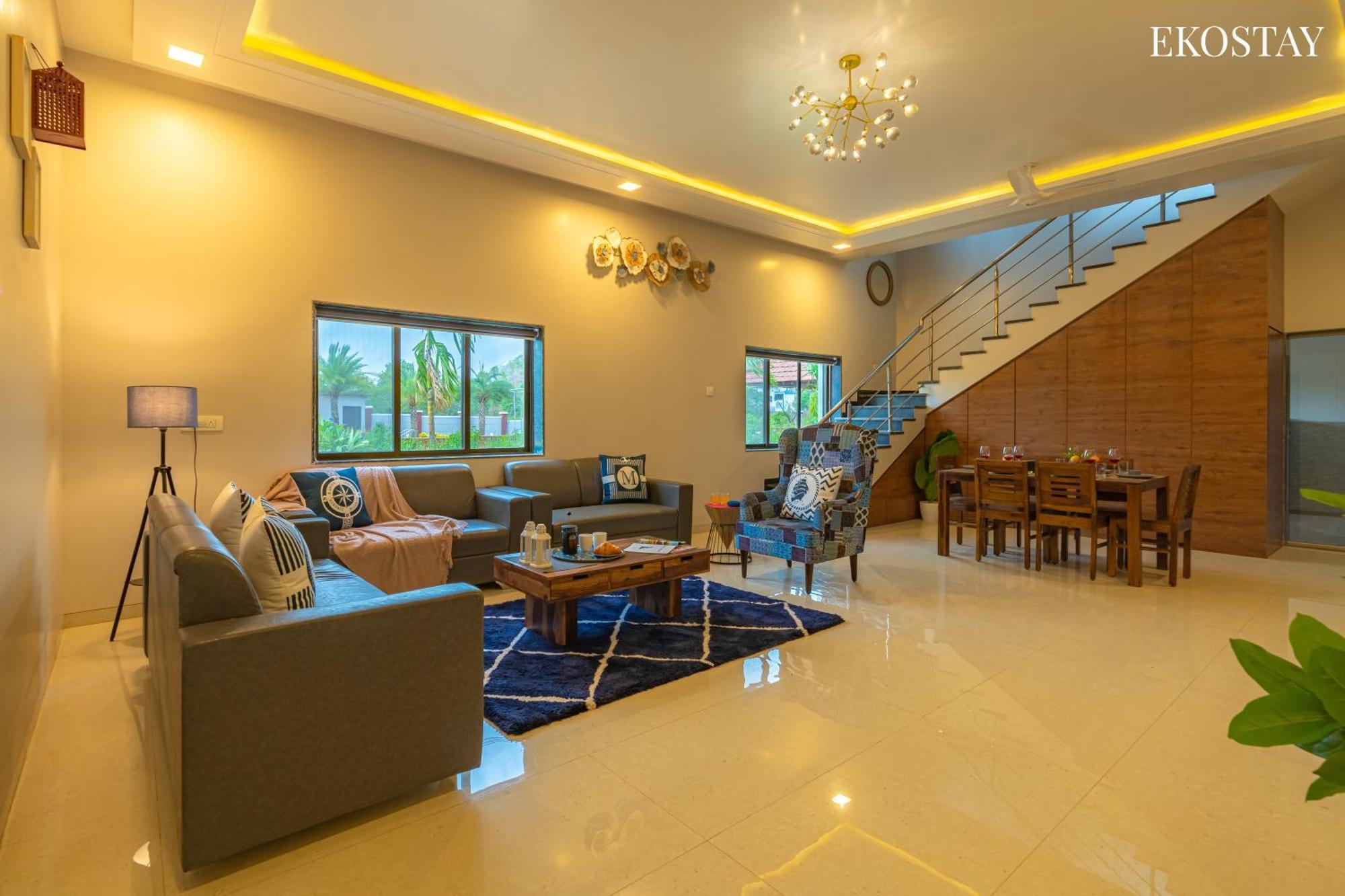 Ekostay Gold Palm Estate I Cricket Turf I Rain Dance I 2 Acre Property Karjat Exterior foto